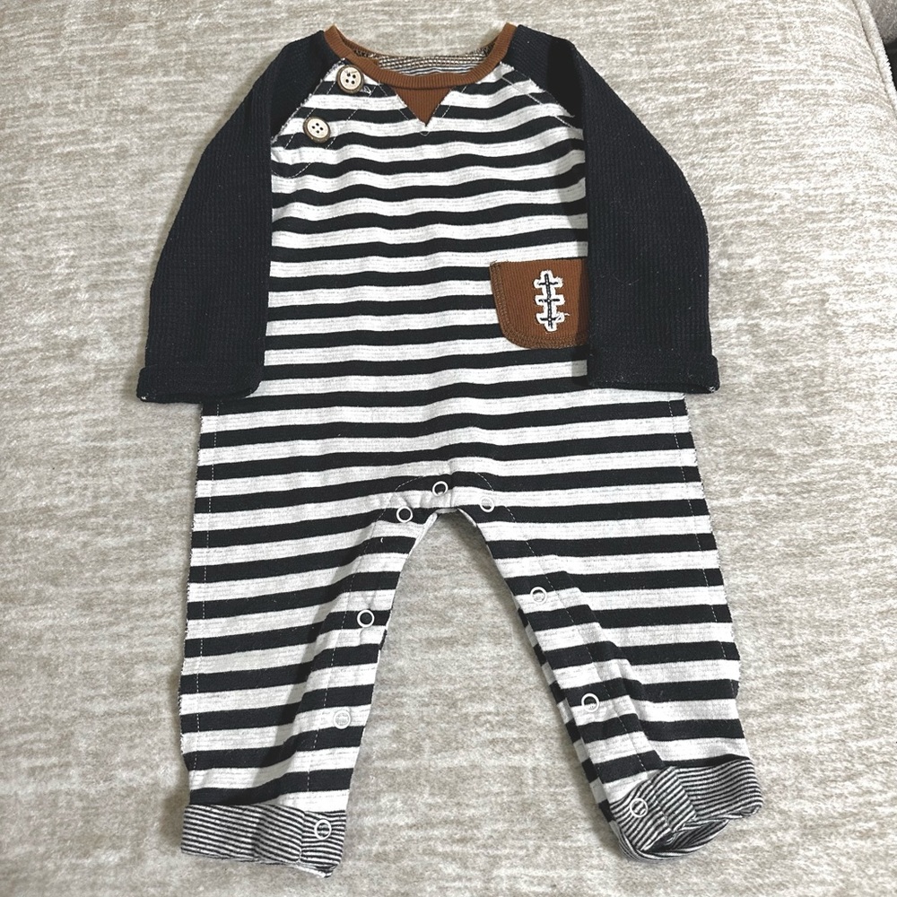 NWOT Mud Pie Football Romper
